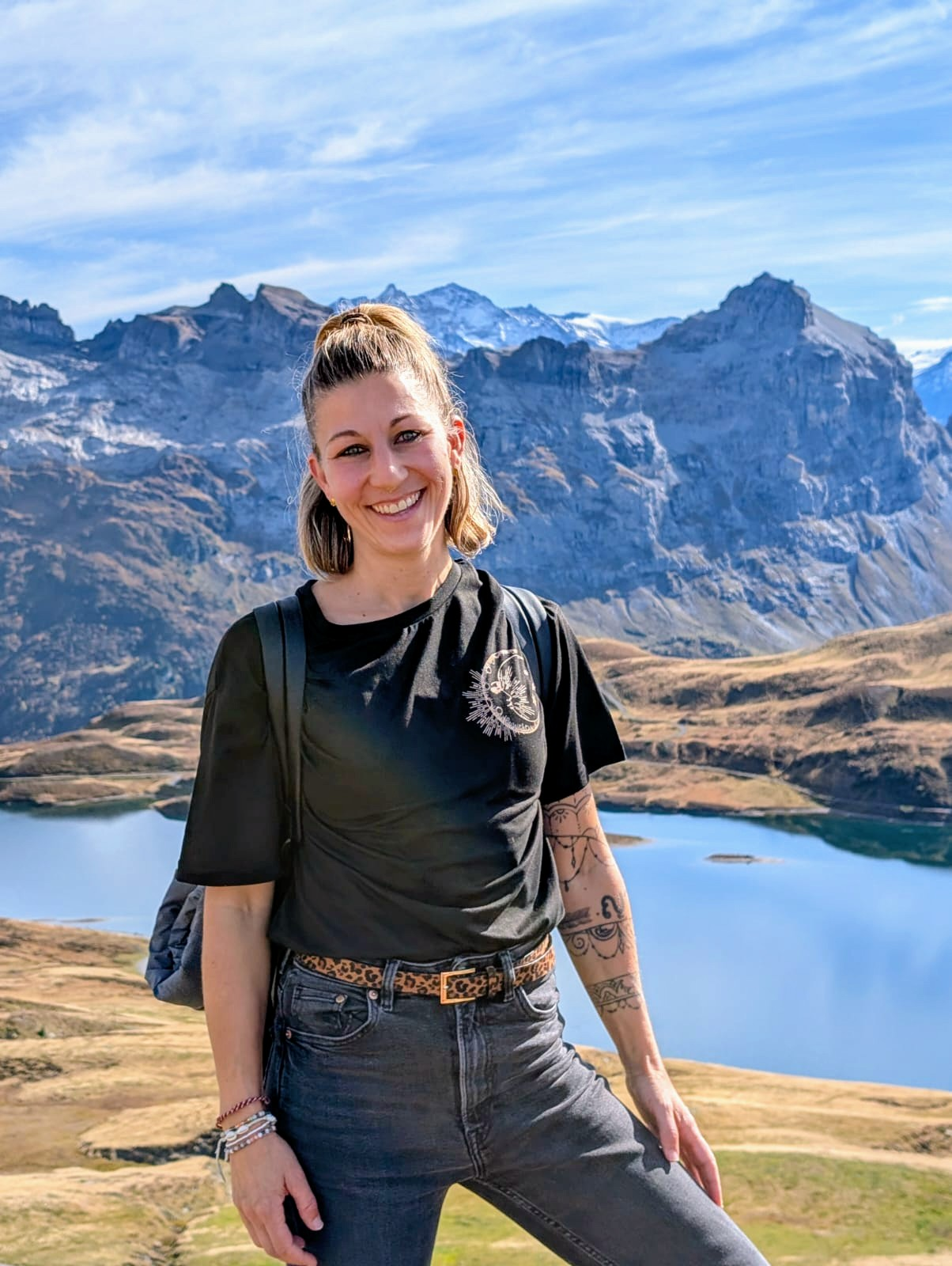 Fabienne Kathriner in den Schweizer Bergen